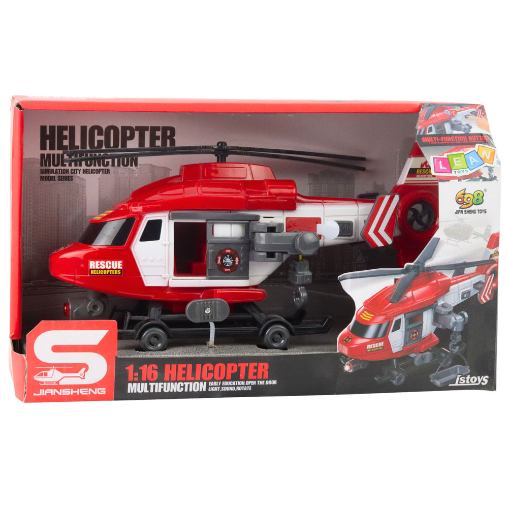 Vatrogasni helikopter za igru u omjeru 1:16 - crveni