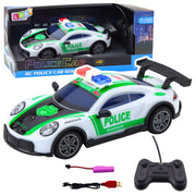 Auto na daljinsko upravljanje Drift Police sa svjetlima 1:22-  zeleno/bijeli