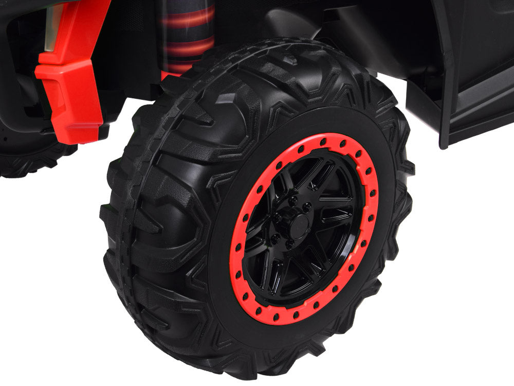 Buggy dvosjed 4×4 s prikolicom – crveni