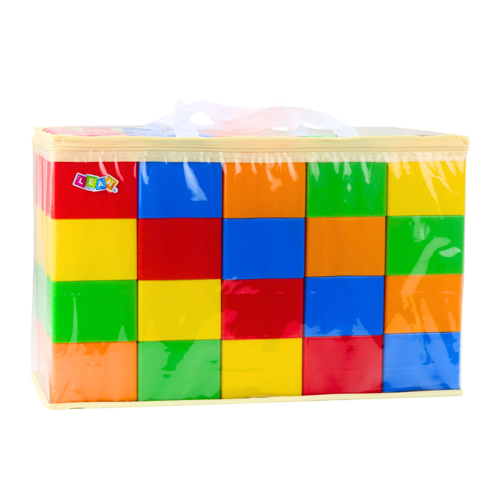 Šareni set kockica za slaganje sa 20 elemenata - 28.5x9x9 cm