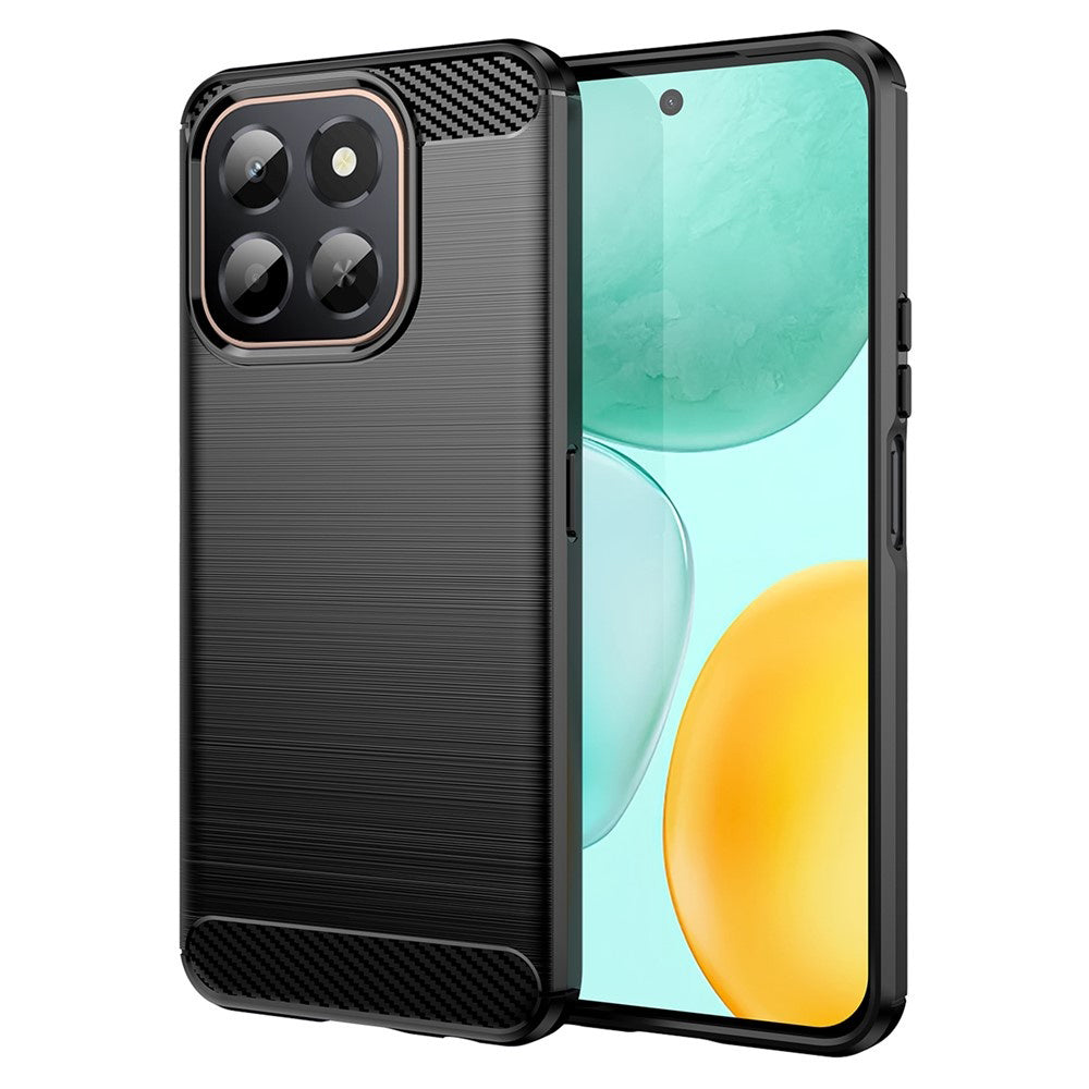 Techsuit Carbon Silicone maska za Honor X6c – crna