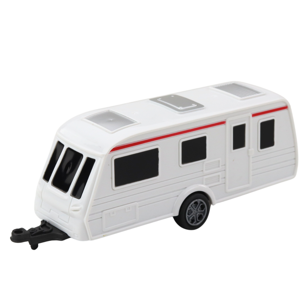 Metalni set vozila Pickup s kamperom DIE-CAST - narančasti