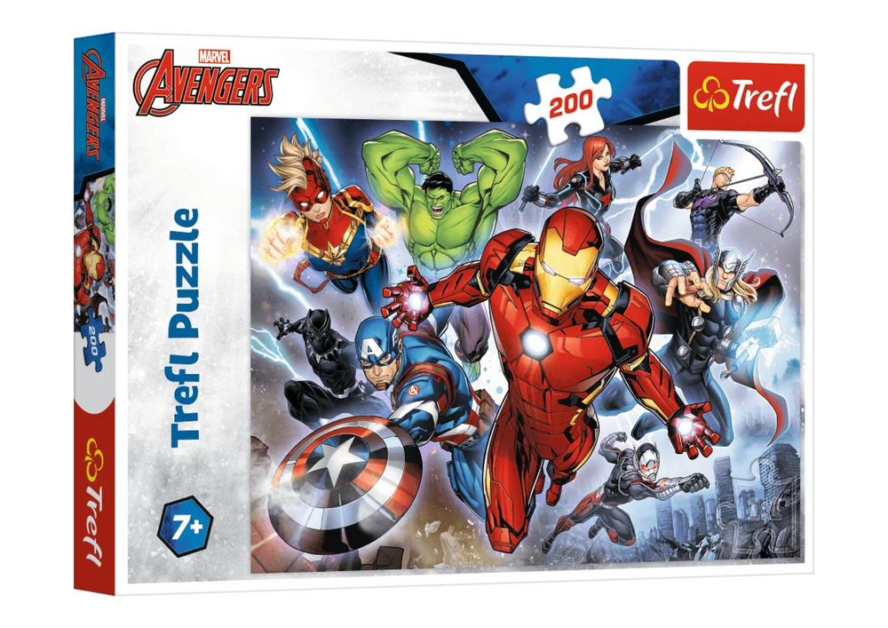 Puzzle 200 pcs. Brave Avengers Disney Marvel Trefl 13260