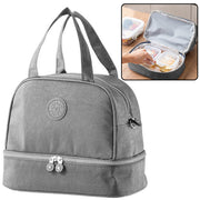 Funkcionalna i elegantna termo torba za ručak 27cm -siva