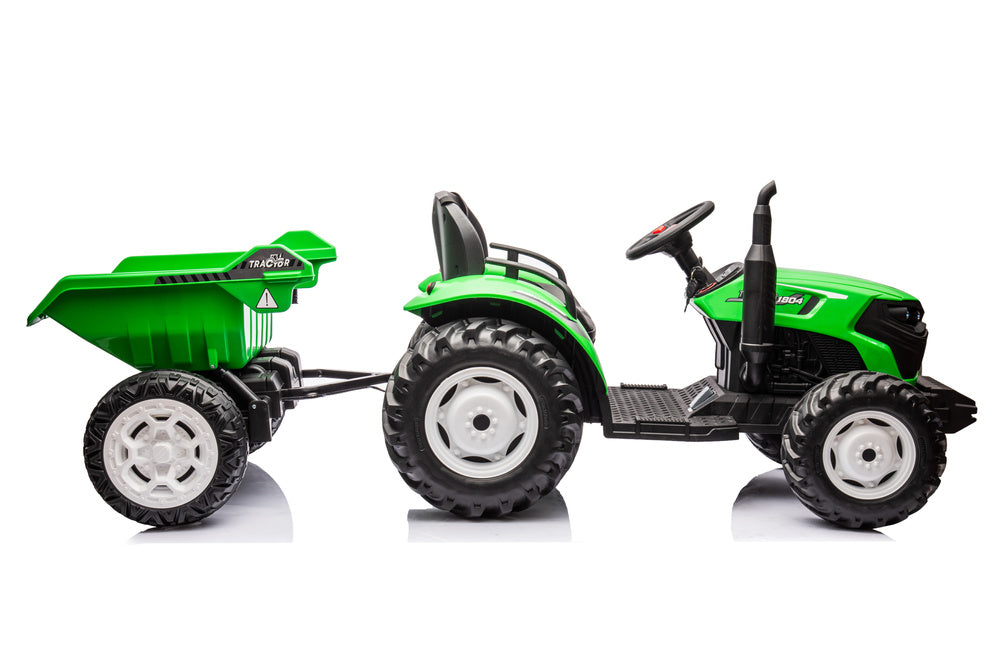 Traktor na akumulator s prikolicom HC-306 24V - zeleni