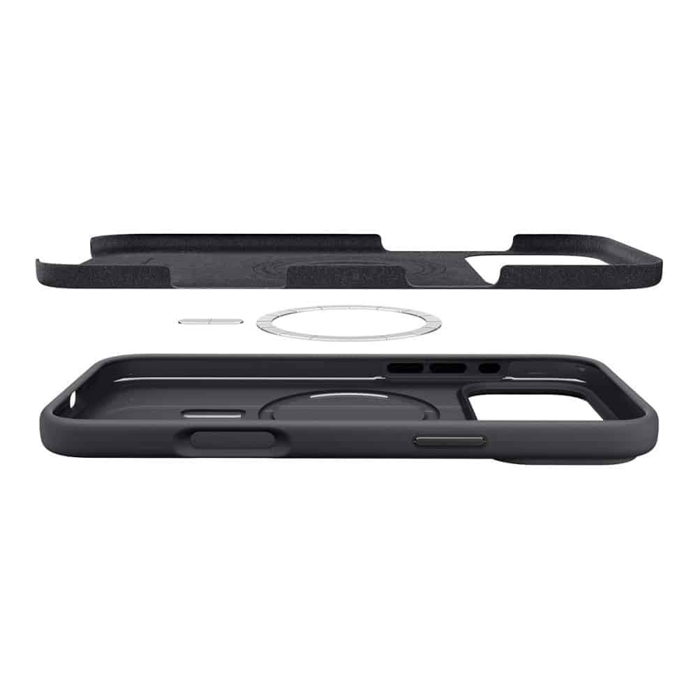 Spigen - Silicone Fit MagSafe maska za iPhone 17 Pro ACS10335 - crna