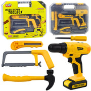 Dječji alat u kutiji TOOL BOX za male majstore - žuti