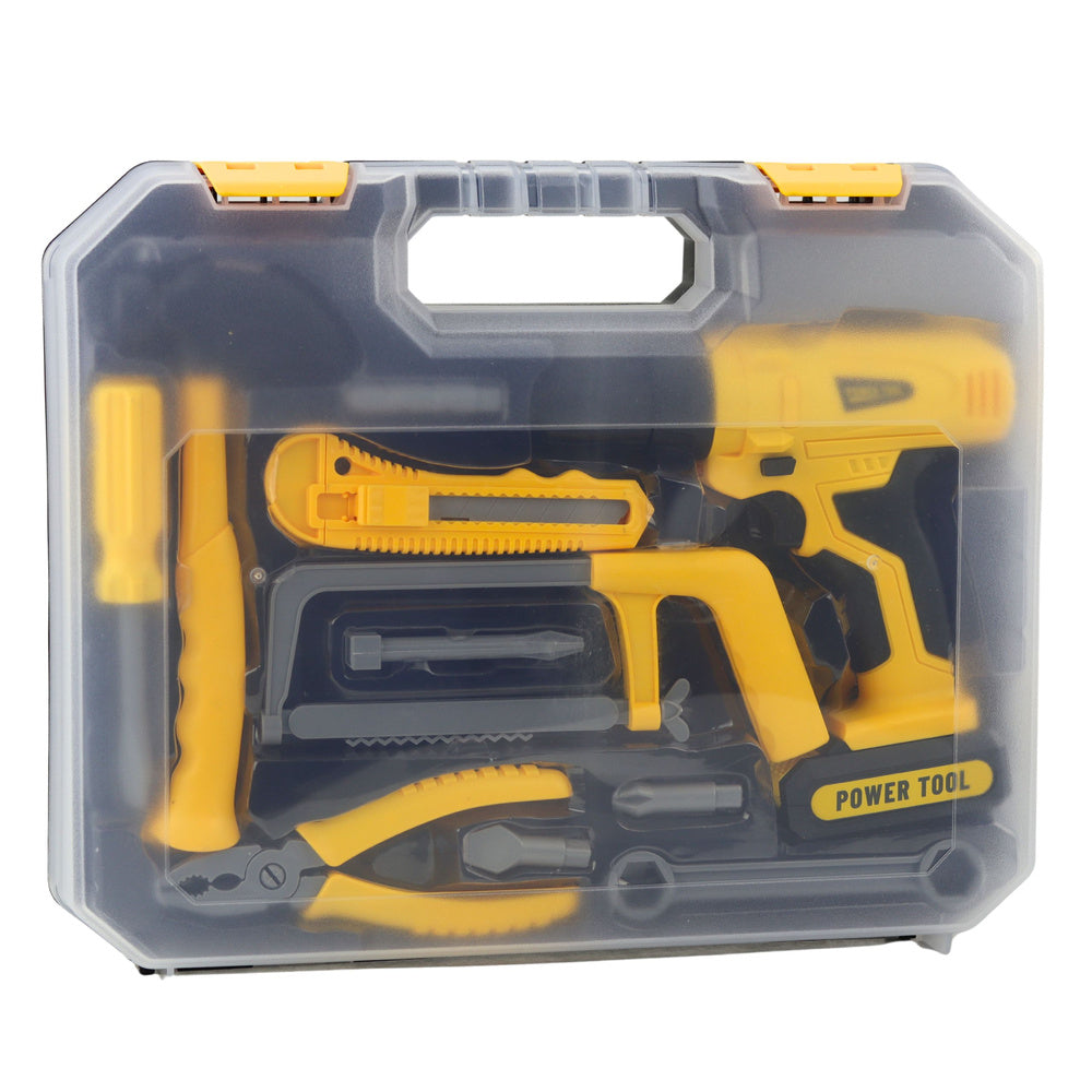 Dječji alat u kutiji TOOL BOX za male majstore - žuti