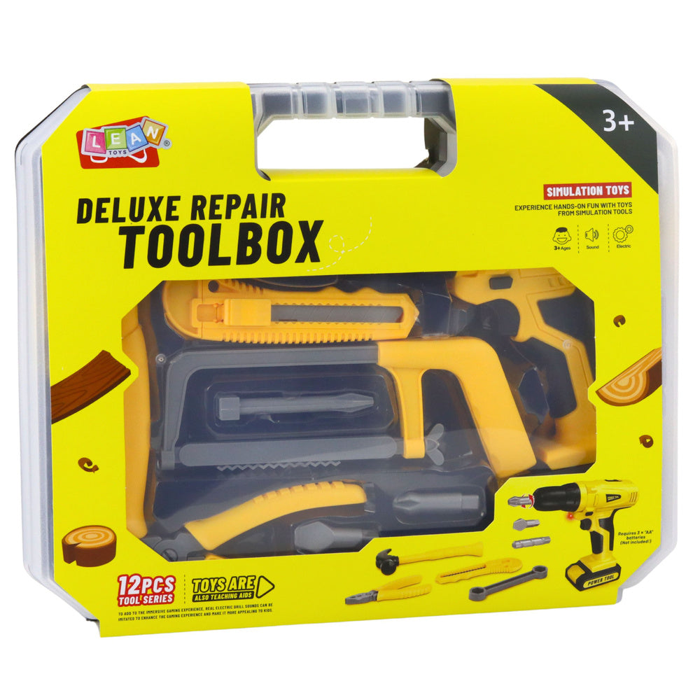 Dječji alat u kutiji TOOL BOX za male majstore - žuti