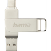 Hama C-Rotate Pro USB izbrisivi memorijski pogon 64 GB USB Type-A / USB Type-C 3.2 Gen 1 (3.1 Gen 1) Srebro