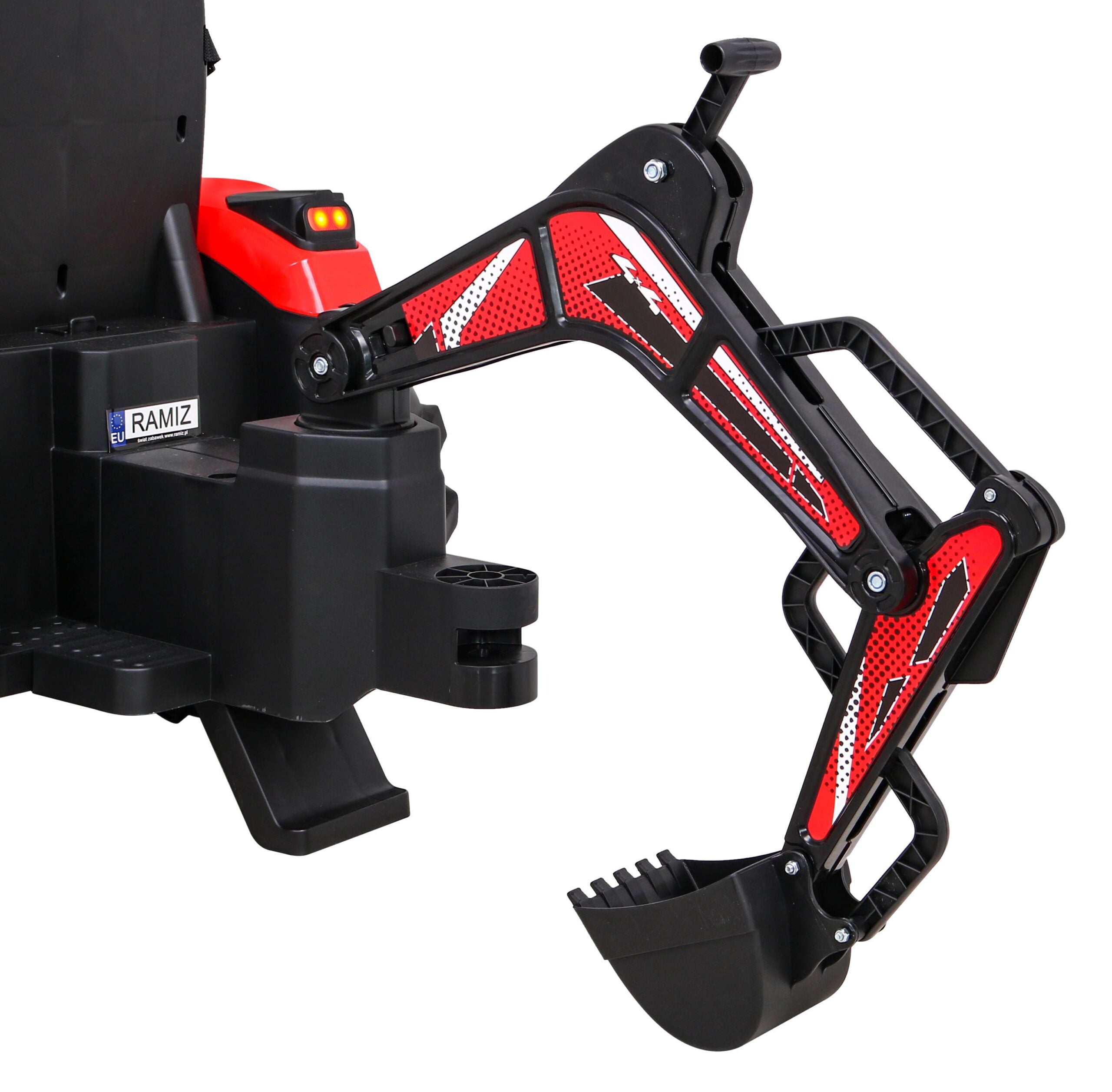 Bager na akumulator s prikolicom 720-T 4x4- crveni