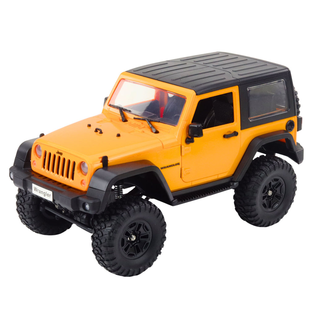 Licencirani auto na daljinsko upravljanje Jeep Wrangler Rock 1:14 - žuti