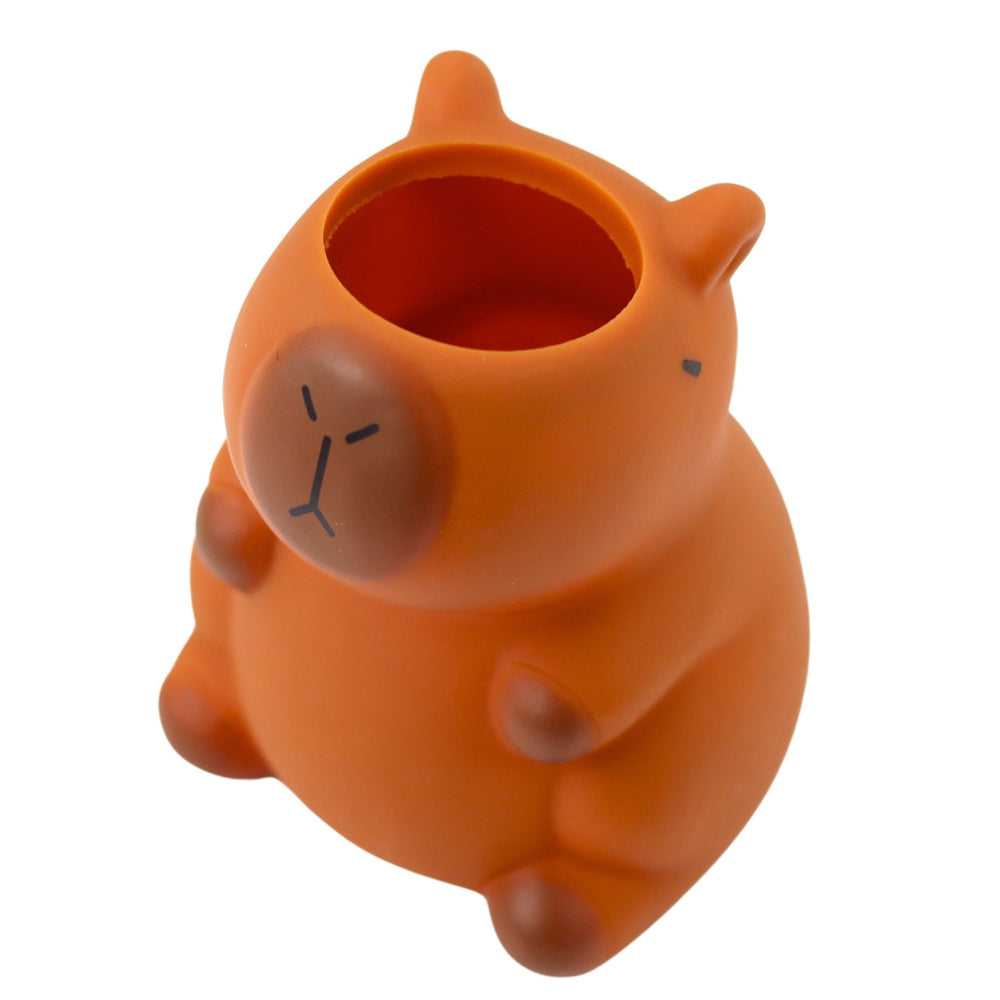 Ukrasna posuda u obliku kapibare za probor za pisanje 10 x 7 cm