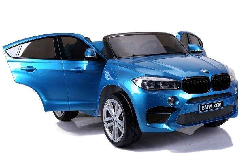 Licencirani auto na akumulator BMW X6 - plavi/lakirani