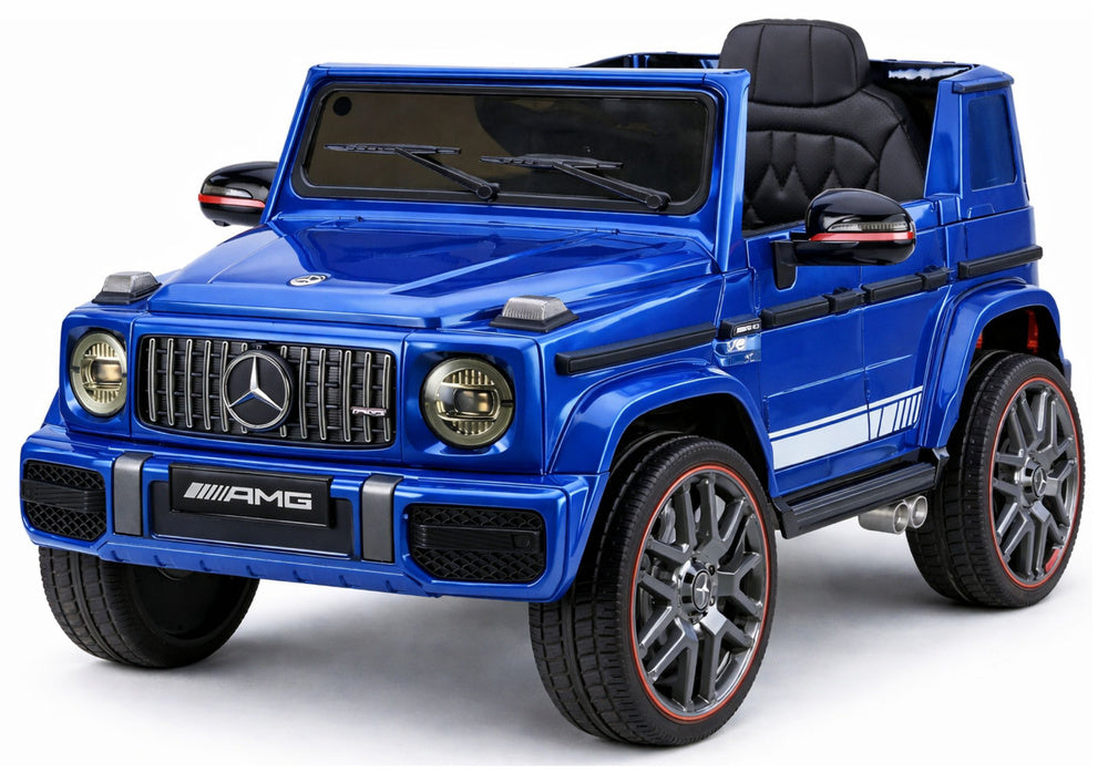Licencirani auto na akumulator Mercedes AMG G63 2x200W - plavi/lakirani