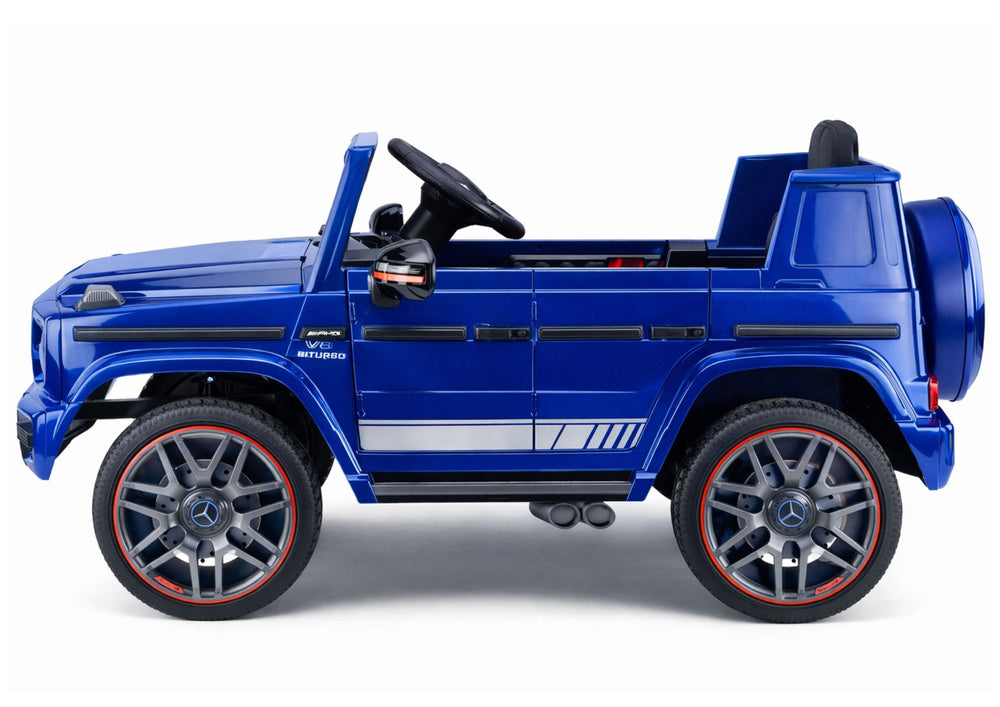 Licencirani auto na akumulator Mercedes AMG G63 2x200W - plavi/lakirani
