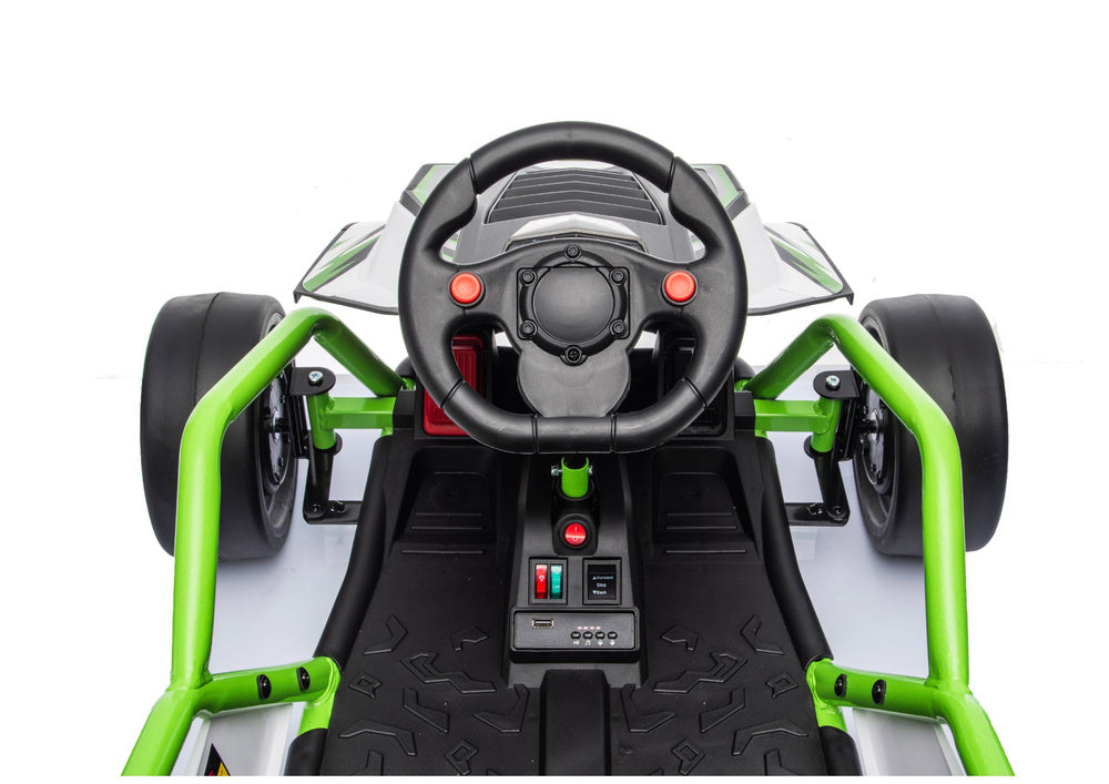 Buggy na akumulator DM-107 24V7 sa tihim motorom - zeleni