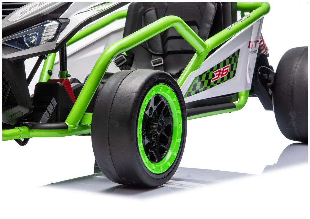 Buggy na akumulator DM-107 24V7 sa tihim motorom - zeleni