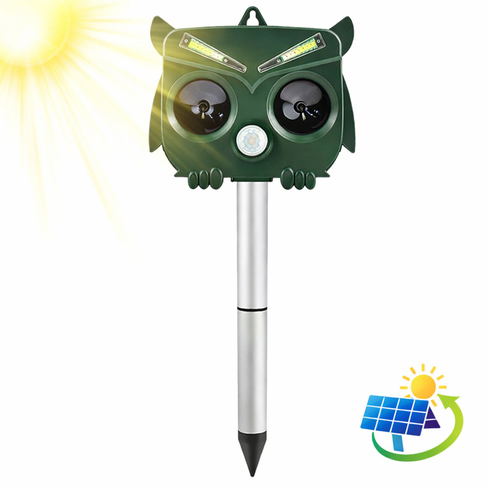 Solarni uređaj za odbijanje životinja s led senzorom pokreta - sovica