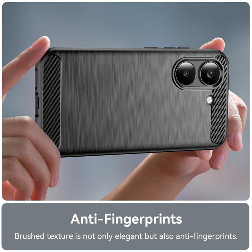 Techsuit Carbon Silicone maska za Xiaomi Poco X8 Pro – crna