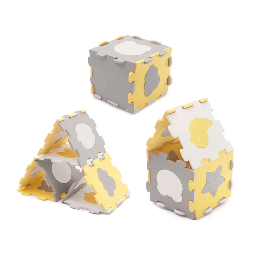 Kinderkraft puzzle LUNO oblici - Žute