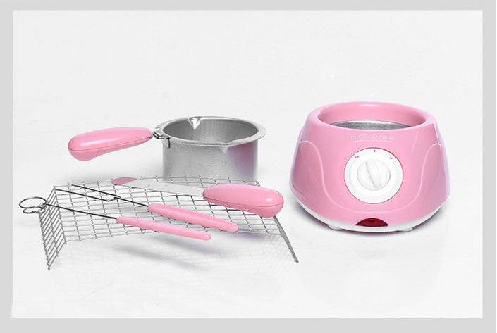 Rozi fondue set "Chocolatiere" za topljenje čokolade