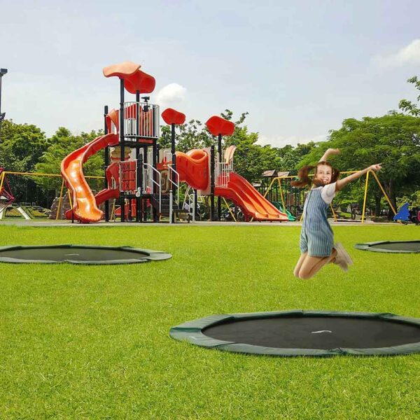 Primus Premium trampolin – ukopni trampolin za dvorište i javne površine Okrugli-366-cm
