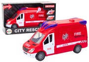 Vatrogasni kombi za igru Fire - 26 cm - crveni