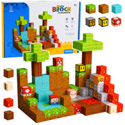 Magnetic Construction Blocks Pixel World Colored Cubes 146 pcs.