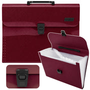 Folder Folder Document Organizer Holder 13 Compartments Burgundy A4
