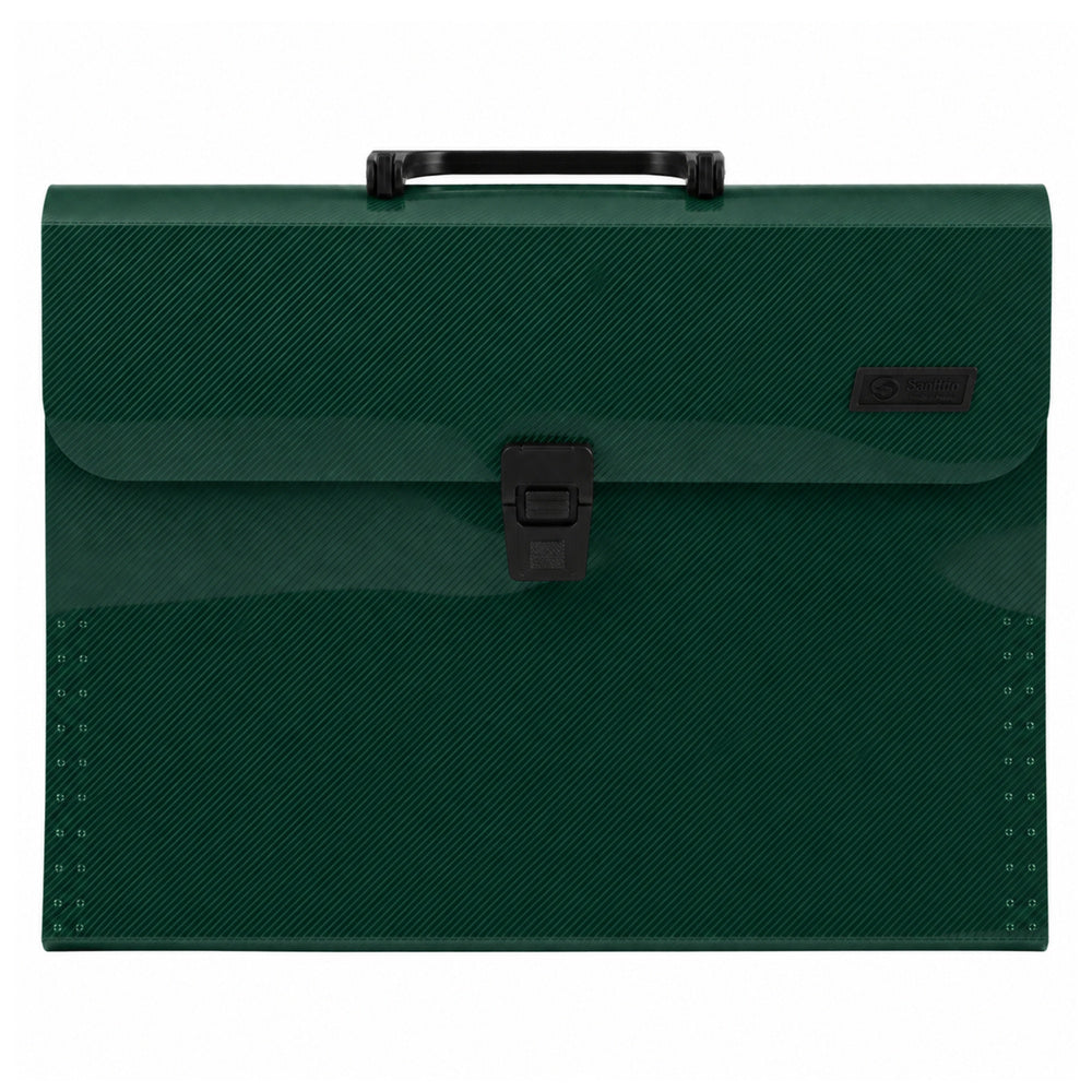 Folder Organizer for Documents, 13 Compartments, Green, A4, Holder