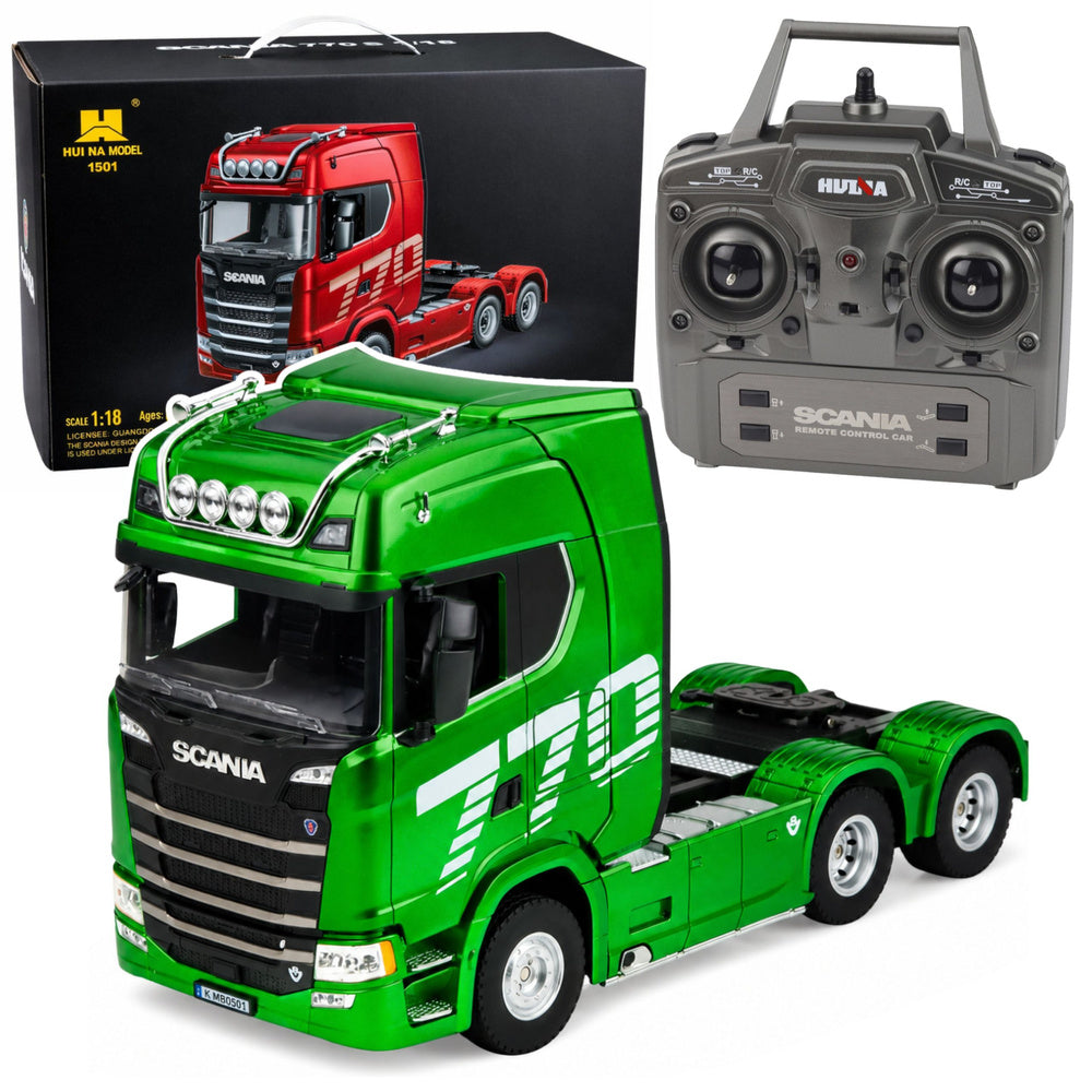 Licencirani kamion na daljinsko upravljanje Scania Huina 1:18 - zeleni