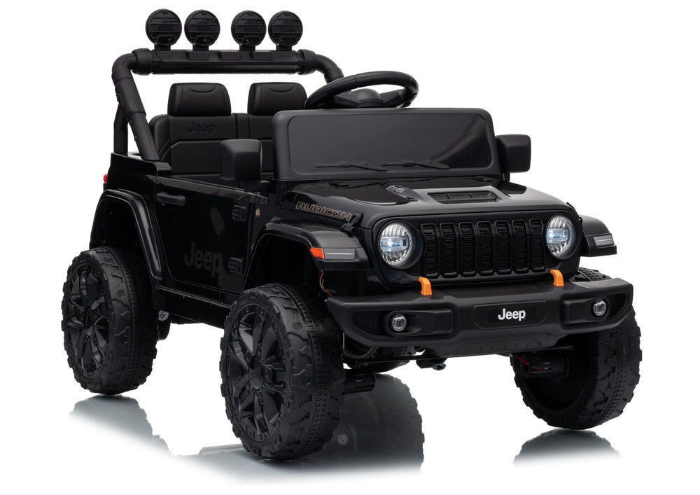 Jeep Rubicon DK-JWR558 24V Black Battery-Powered Vehicle