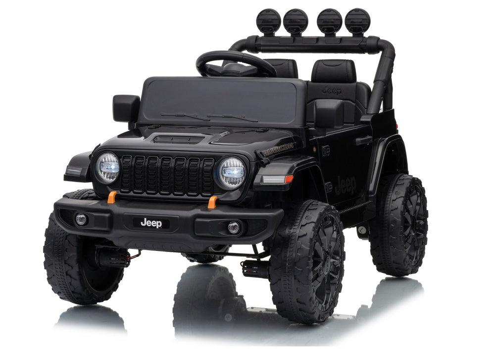 Jeep Rubicon DK-JWR558 24V Black Battery-Powered Vehicle