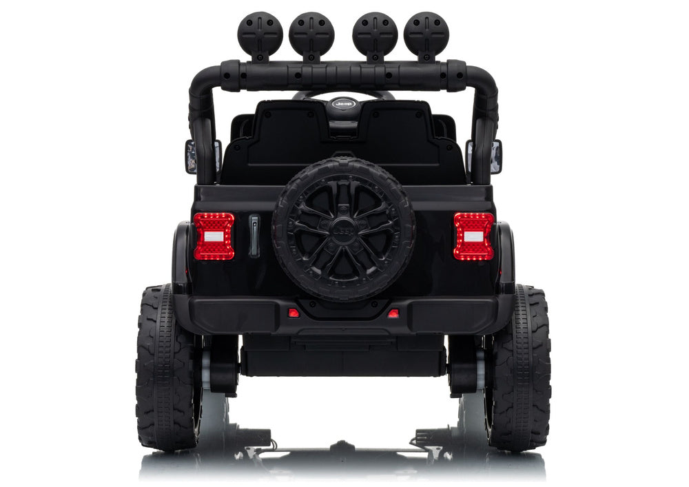 Jeep Rubicon DK-JWR558 24V Black Battery-Powered Vehicle
