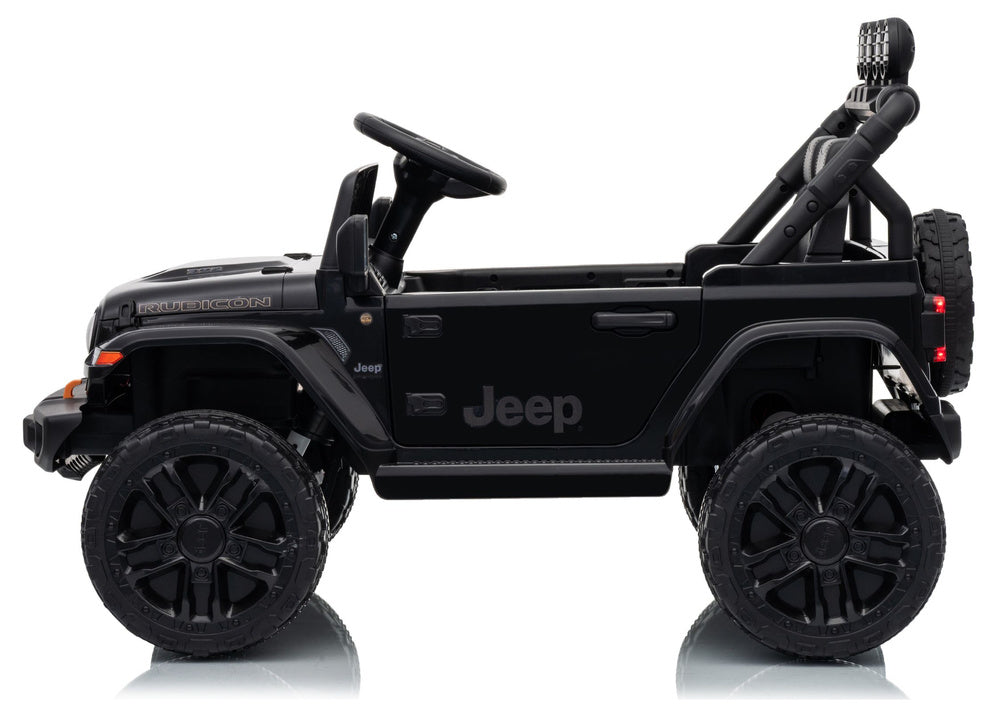 Jeep Rubicon DK-JWR558 24V Black Battery-Powered Vehicle
