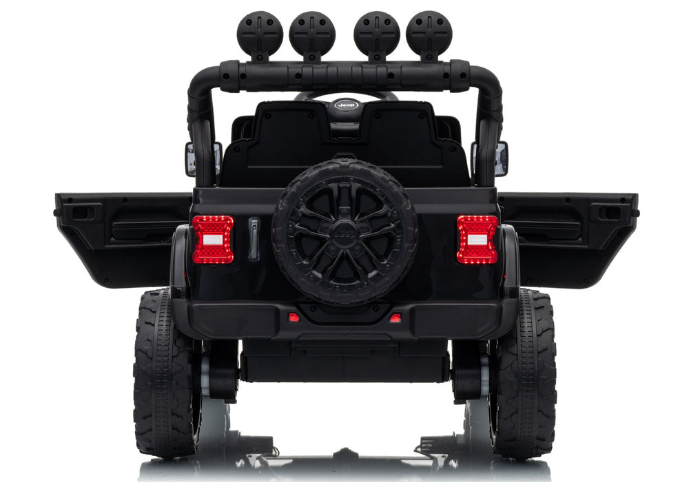 Jeep Rubicon DK-JWR558 24V Black Battery-Powered Vehicle