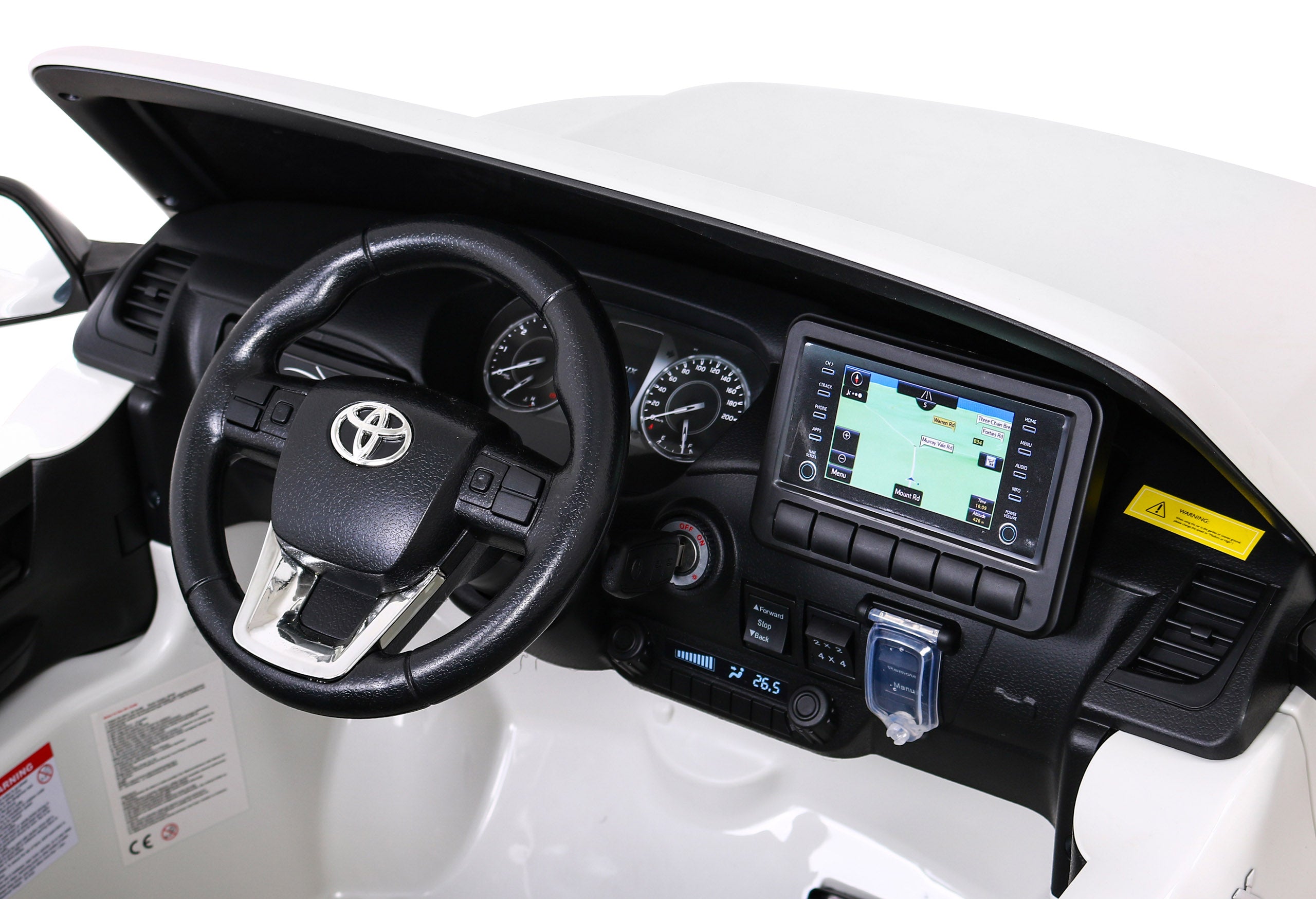 Licencirani auto na akumulator Toyota Hilux 4x4 - bijeli