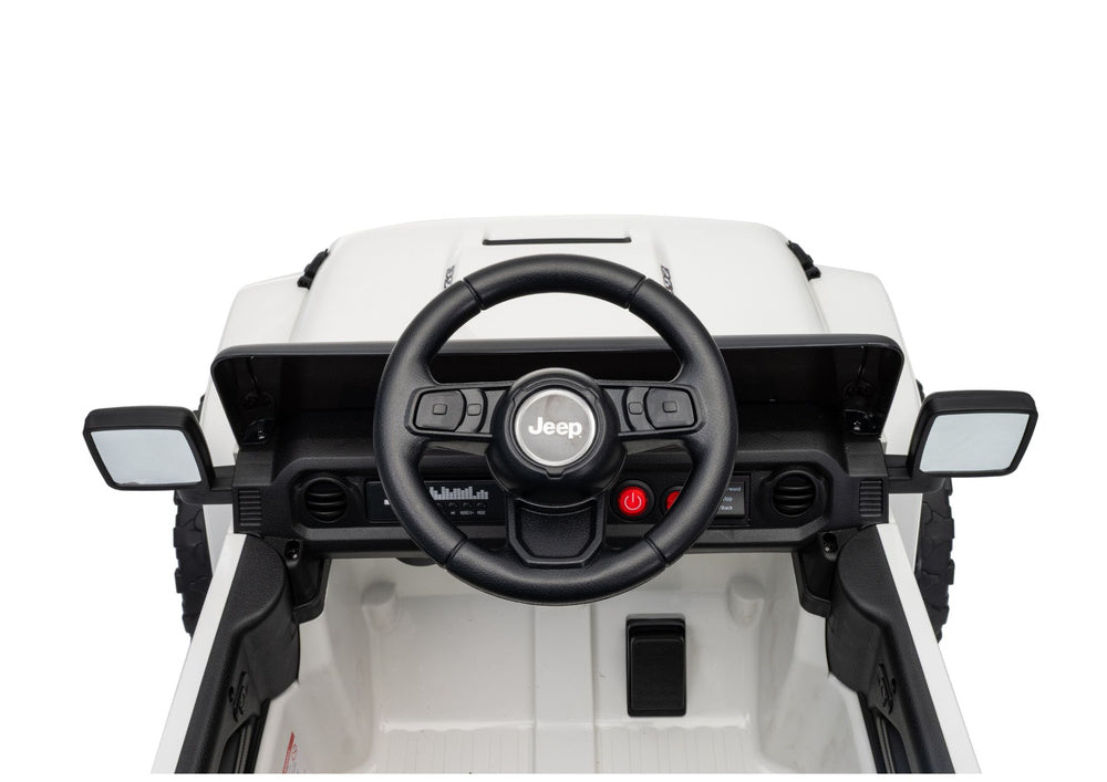 Jeep Rubicon DK-JWR558 24V White Battery-Powered Vehicle