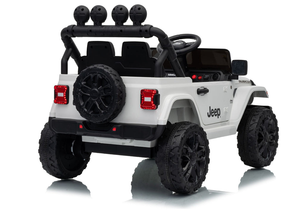 Jeep Rubicon DK-JWR558 24V White Battery-Powered Vehicle