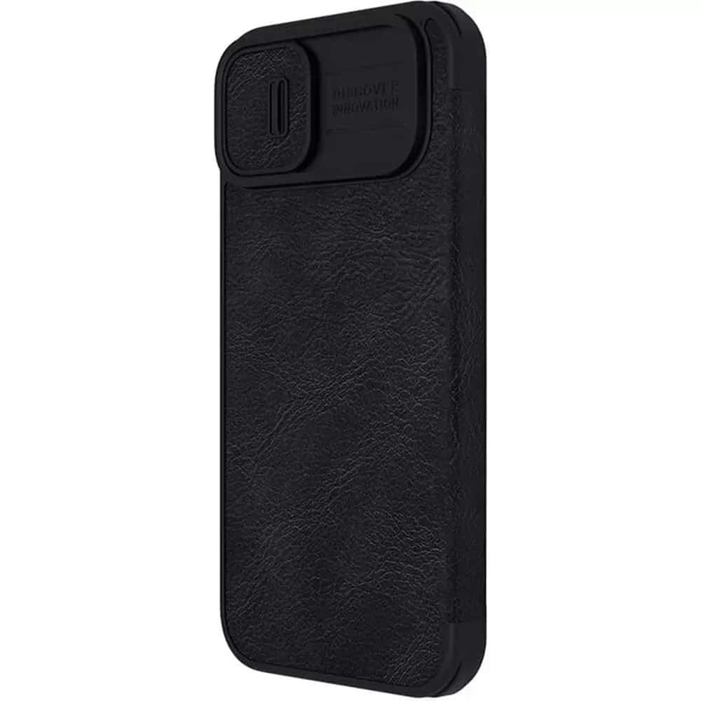 Nillkin - Qin kožna PRO torbica za iPhone 13 / 14 - crna