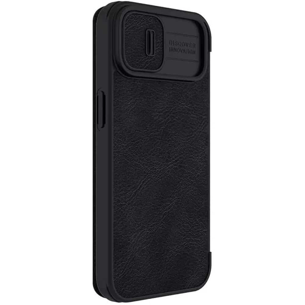 Nillkin - Qin kožna PRO torbica za iPhone 13 / 14 - crna