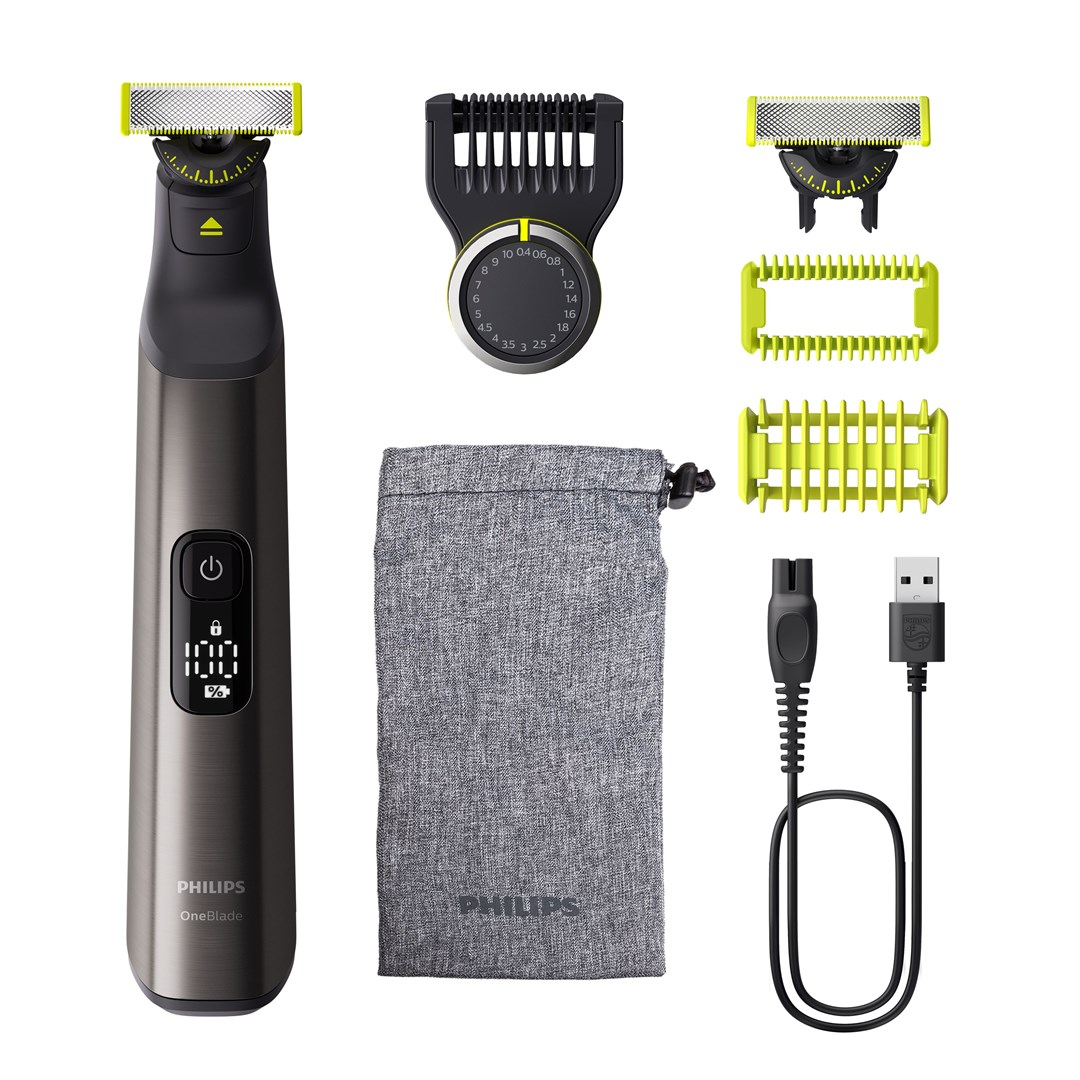 Philips QP6552/15 trimer za bradu Baterija 20 1 cm Mokro i suho Krom