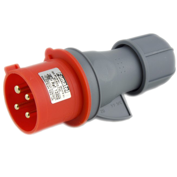 Famatel Utikač, 32A/380÷415, 4 Polni (3P+E), IP44 - 13302