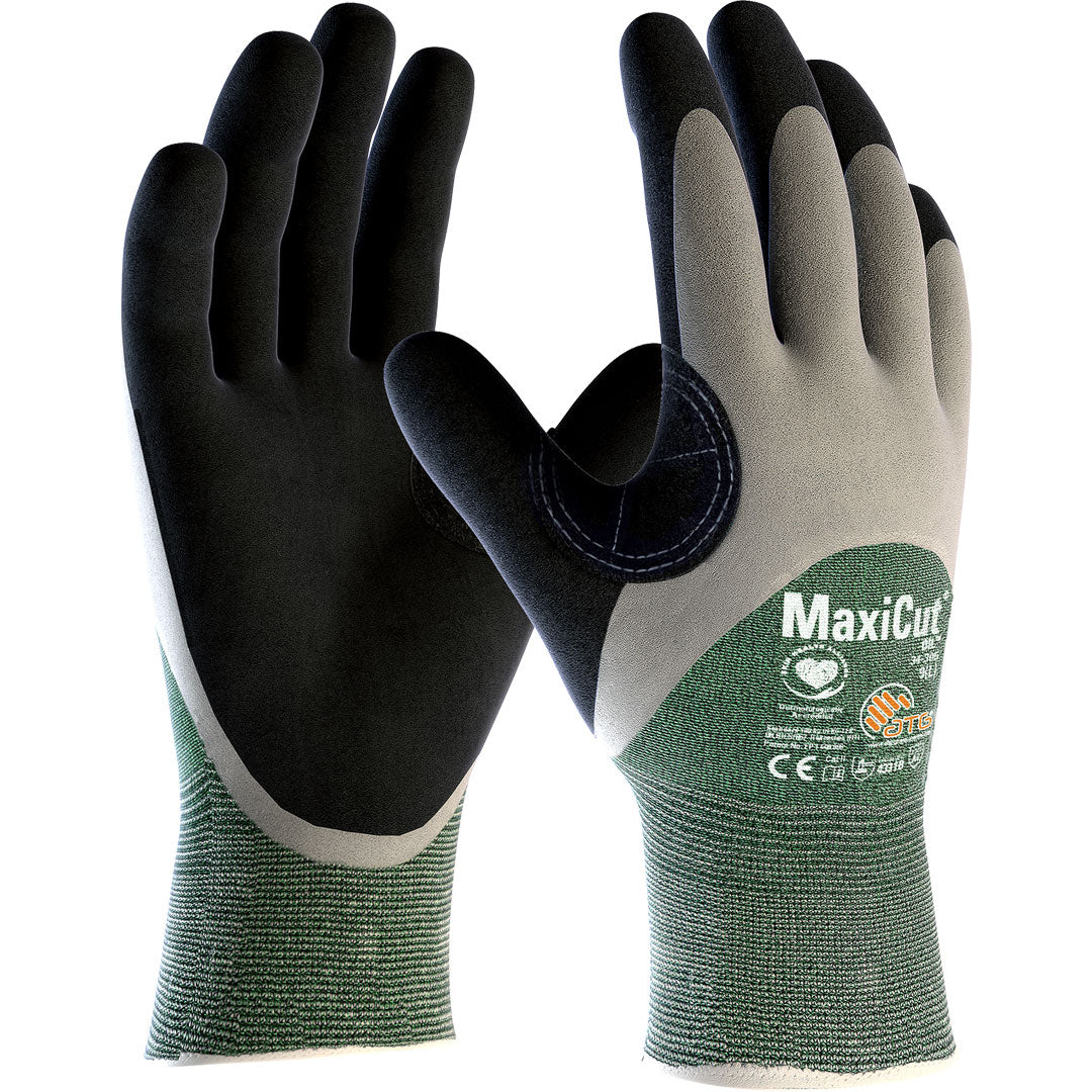 Glove Maxicut Oil KW 3/4 Coated grey/black