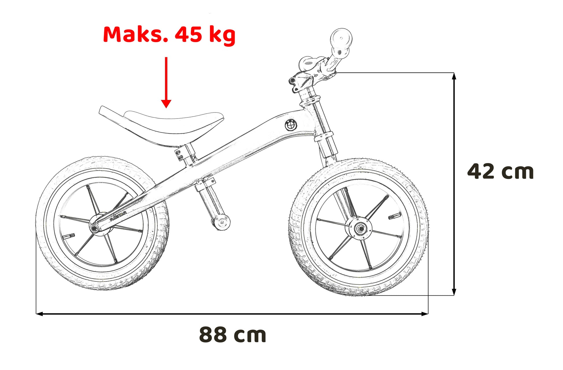 Bicikl bez pedala BMW Rastar