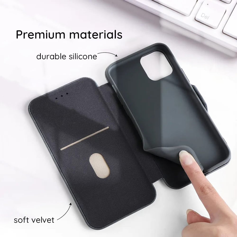 Techsuit Safe Wallet Plus preklopna futrola za Motorola Moto G54 Power Edition / G64 – crna