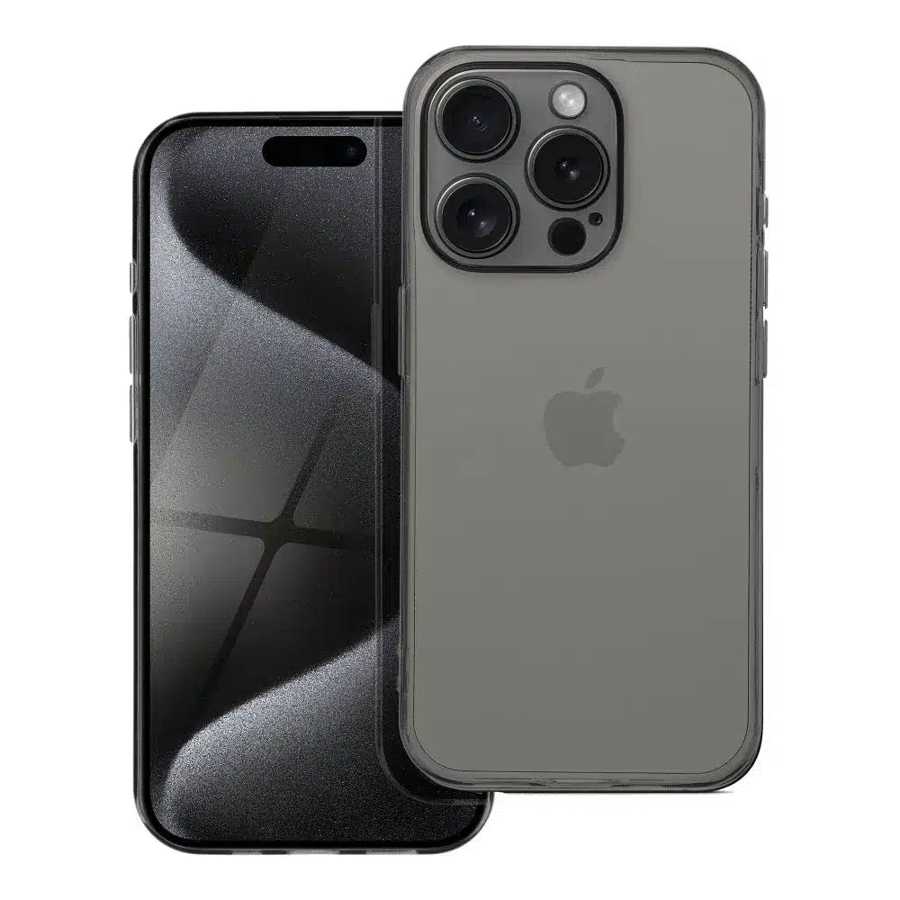 1.5mm BOX PREMIUM maska za iPhone 13 Pro crna prozirna