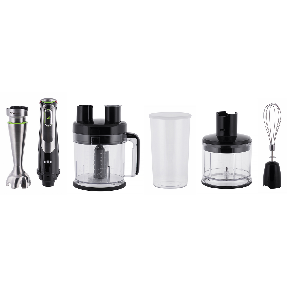 Braun MultiQuick 9 MQ 9195XLI 2 L Uranjajuća mješalica 1200 W Crno, Nehrđajući čelik