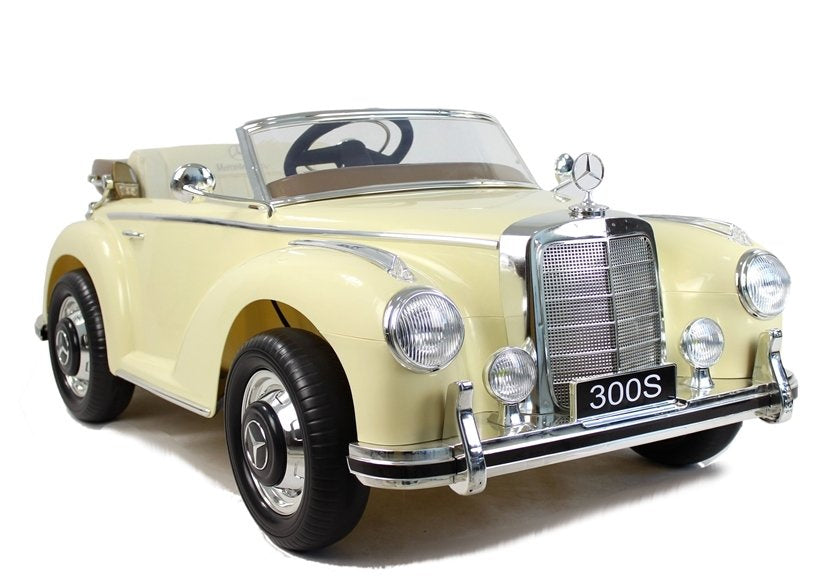 Licencirani auto na akumulator Mercedes 300S - bež/lakirani